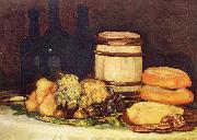 Francisco de Goya Stilleben mit Fruchten, Flaschen, Broten oil painting